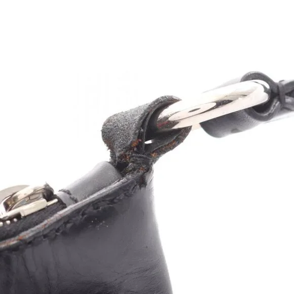 Prada Shoulder Bag Black Nylon Leather Triangle Logo Shoulder Bag - Picture 6 of 10